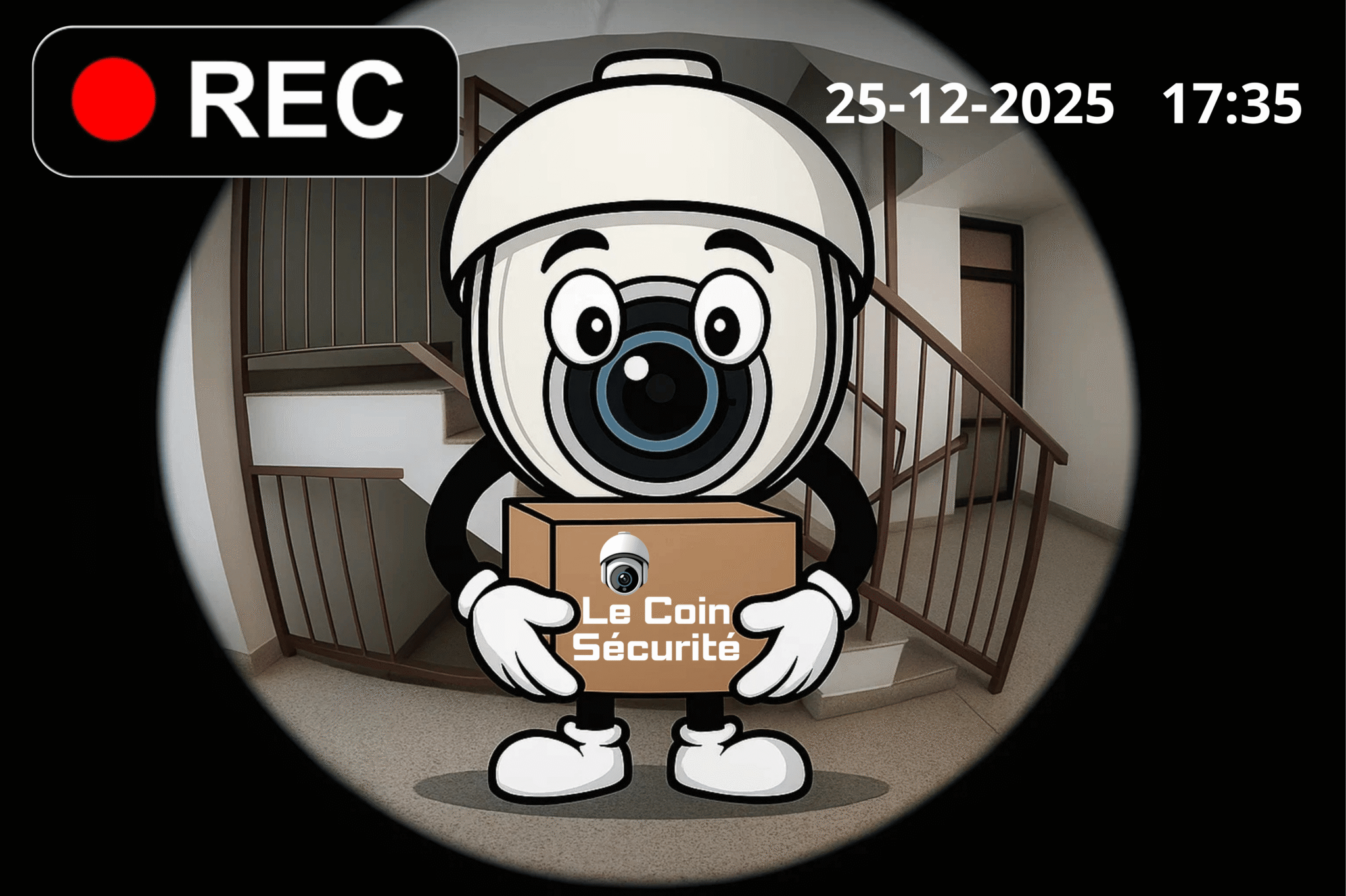Mascotte dans une sonnettes vidéo connectées