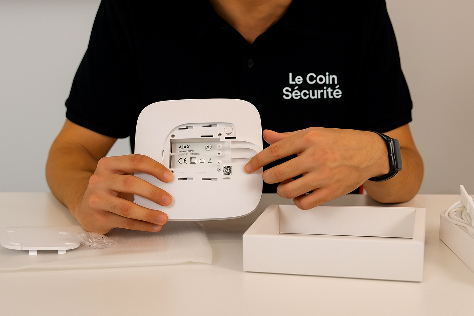 Unboxing de la centrale par le Coin Séurité